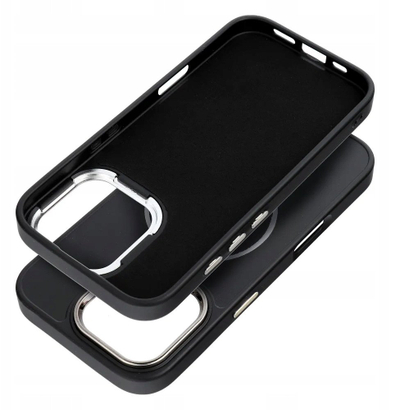 Husë telefoni OEM Frame Mag Cover për iPhone 17 Pro, MagSafe, e zezë
