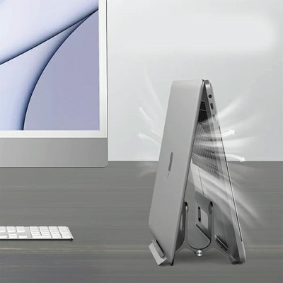 Stendë vertikale për laptop Sodi Gravitational SMS-300, alumini, për laptopa deri 27mm, ngjyrë argjendi