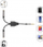 Adapter audio splitter AUX, 15 cm, 3.5 mm, i zi