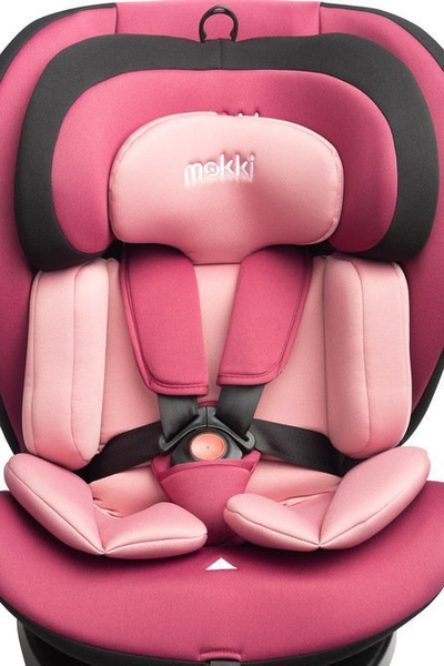 Ulese makine MOKKI i-Size, 40-150 cm, ISOFIX 360°, rozë e ndotur