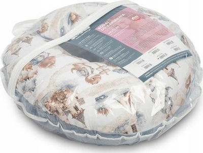 Jastëk për gjidhënie Ceba Baby Muslin Dragons Jeans, pambuk, mbushje silikon, blu