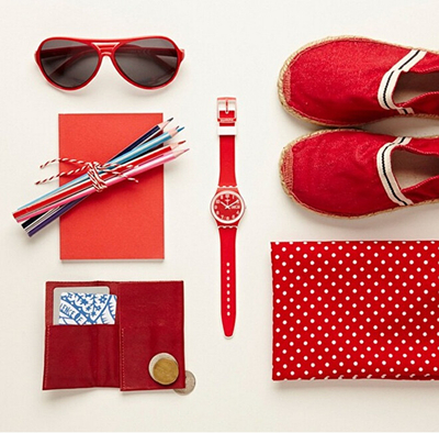Orë dore Swatch POPPY FIELD GW705