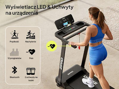 Tapis elektrike Zipro Forma Lite, lidhje Bluetooth, e zezë