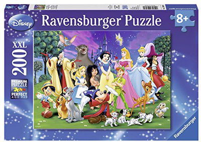 Puzzle Ravensburger XXL Disney Favorites, 200 copë, 49 x 36 cm, shumëngjyrësh
