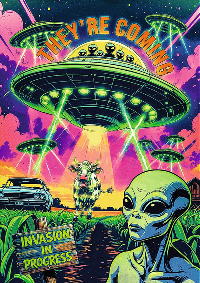 Puzzle Trefl Premium Plus Hall of Horror UFO, 1000 делови, за возрасни и деца