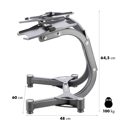 Raft për hantela HMS Premium STR10 Pro, deri 100 kg, i zi