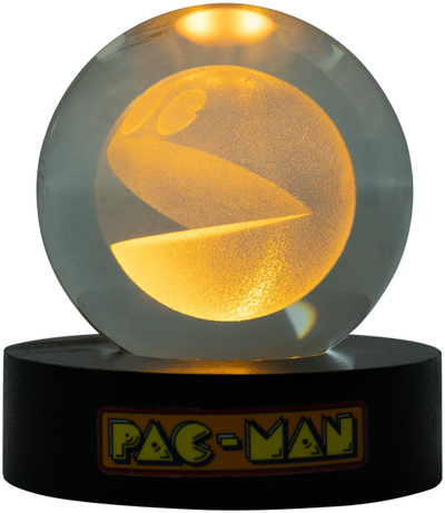 Llambë tavoline PAC-MAN Crystal Ball, LED, USB, 8cm, e zezë