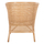 Karrige Apron rattan perforuar natyral jastëk i bardhë 75×70×85 cm (HM9818), bardhë