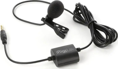 Mikrofon lavalier IK Multimedia iRig Mic Lav, set 2 copë, për mobile, i zi