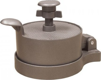Shtypëse hamburgerësh Eurohunt, diametër 11.5 cm, plastike, e bardhë