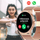 Smartwatch Gravity GT12-3, ekran inteligjent, shumëfunksional, i zi