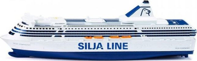 Lodër anije Siku 1729 Silja Symphony, metal plastike, shkallë 1:1000, blu e bardhë