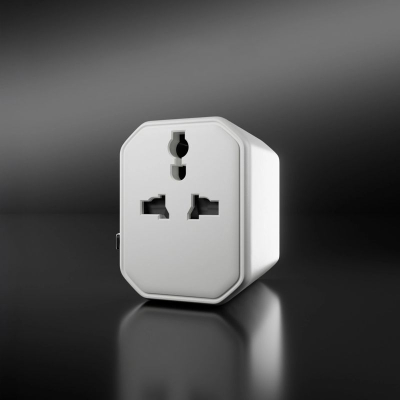 Adapter udhëtimi SBS, prizë universale, dalje USB, i bardhë