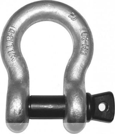 Shufër lidhëse Omega Shackle 1T, mban 1 ton, diametër 3/8", metal