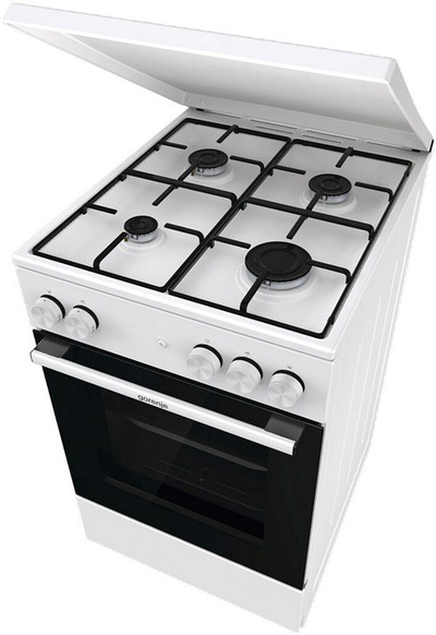 Shporet Gorenje GG5A14WJ, 50cm, furre me gaz 70L, i bardhë