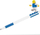 Stilolaps xhel LEGO Gel Pen, me minifigura, blu