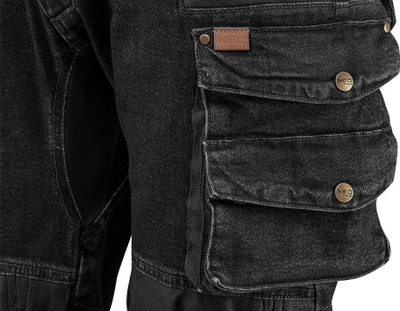 Pantallona pune NEO Work Trousers Denim, masa S, të zeza