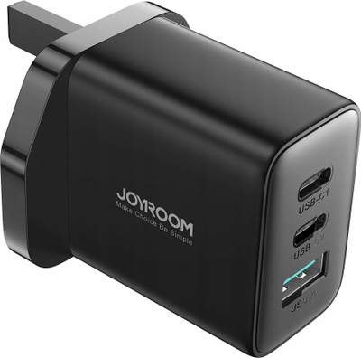Karikues i shpejtë Joyroom JR-TCF10, 32W, 2x USB-C USB-A, prizë UK, i zi