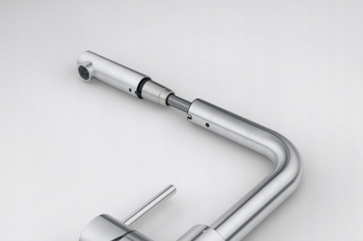 Rubinet lavamani Franke Smart Glenda FC 6986.501, me grykë tërheqëse, çelik inox