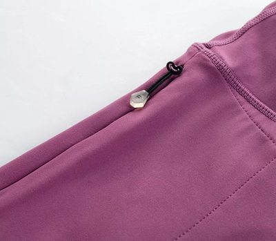 Leggins sportivë për goca Fitanu Korino 3/4, material najlon elastan, xhep me zinxhir, lejla