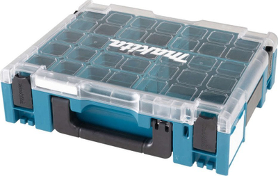 Kuti organizuese Makita MakPac, 13 ndarje, plastike, me kapak transparent