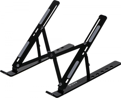 Mbajtës laptopi Port Designs Black 901107, 10"-15.6", i rregullueshëm, argjendtë