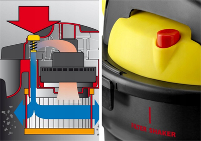 Aspirator punëtorie Lavor Workshop Vacuum Cleaner WX 4IN1, 20L, funksion tharje dhe lëngje, gri