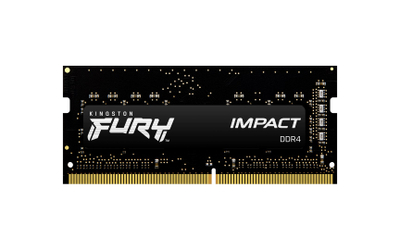 RAM Kingston Fury Impact DDR4 SODIMM, 16GB Dual Kit, 3200MHz, црна