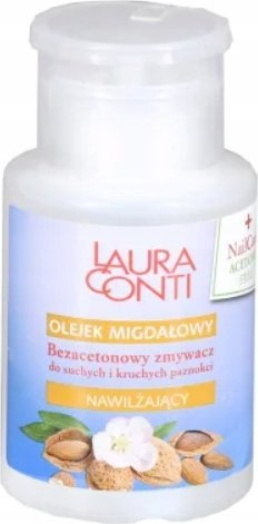 Heqës llaku Laura Conti, pa aceton, me vaj bajame, 150 ml