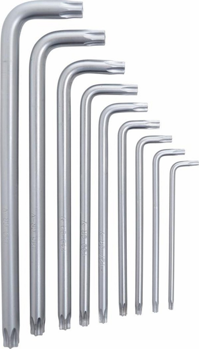 Set çelësash Torx Boxer, 9 copë, çelik CrV