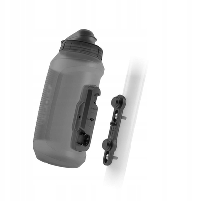 Shishe uji për biçikletë Fidlock Twist Bottle 750 Compact, 750 ml, me Bike Base, ngjyrë smoke