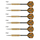 Shigjeta dart Harrows Club Brass Steeltip, trup bronzi, bosht najloni, shumëngjyrëshe