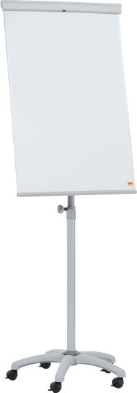Flipchart mobil Nobo Essentials, sipërfaqe magnetike, çelik drywipe, i bardhë