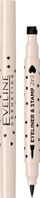 Laps sysh Eveline Variété Multifunction Eyeliner 2 in 1 Heart, 1 copë, ngjyrë intensive e zezë