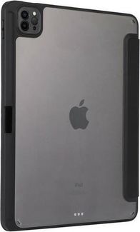 Mbulesë smart stand për tablet Apple iPad Pro 11 2024, TPU, funksion qëndrimi, e zezë