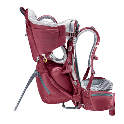 Karrige-shpinore për kalamaj Deuter Kid Comfort, sistem Aircontact, xhepa anësorë, maron