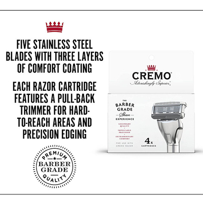 Kokë zëvendësuese për brisk Cremo The Barber Grade, 4 copë