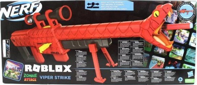 Armë lodër Nerf Roblox Zombie Attack Viper Strike, bolt action, 6 darts, e kuqe