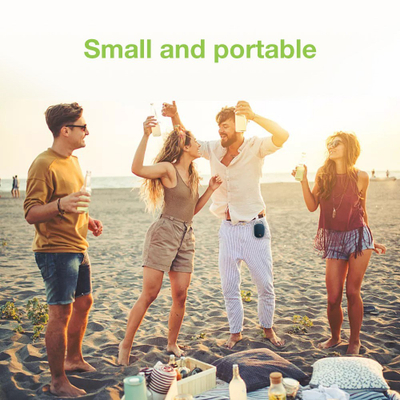 Altoparlant bluetooth Techly Mini, wireless V5.3, me drita LED, blu