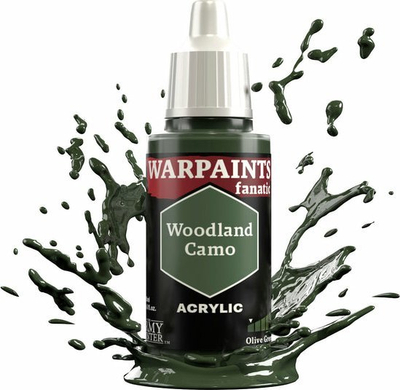 Ngjyrë akrilike The Army Painter Warpaints Fanatic Woodland Camo, 18ml, për miniatura