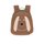 Çantë shpine fëmijësh Lässig Tiny Team Dog, material plisht, kafe