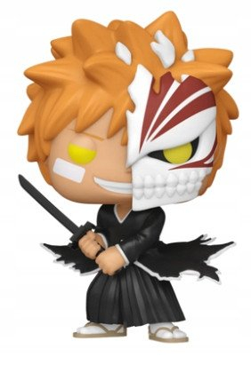 Figurinë Funko POP Animation Bleach Ichigo Kurosaki Half Face, 4.5", vinyl, ekskluzive GameStop