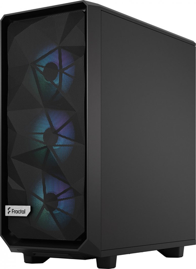 Kasë Fractal Design Meshify 2 Compact RGB, e zezë, Midi Tower