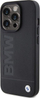 Mbulesë lëkure BMW Hot Stamp për iPhone 15 Pro Max 6.7", TPU, e zezë