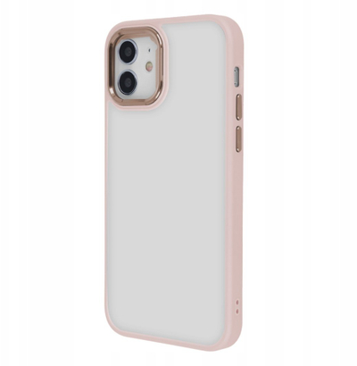 Mbulesë telefoni Tecto Shield Satin Elegant Matt për iPhone 11, TPU, gjysmë transparente, rozë
