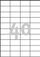 Etiketa vetëngjitëse Avery Zweckform 3651, 52.5 x 29.7 mm, 4000 copë, të bardha mat