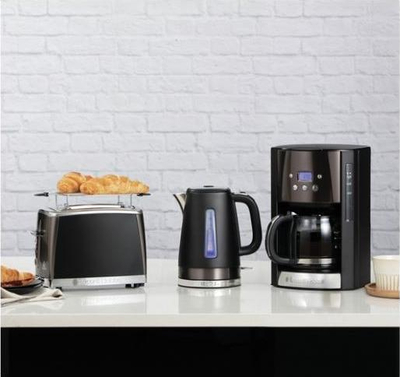 Toaster Russell Hobbs Matte Black 26150-56, 2 feta, çelik inox, i zi mat