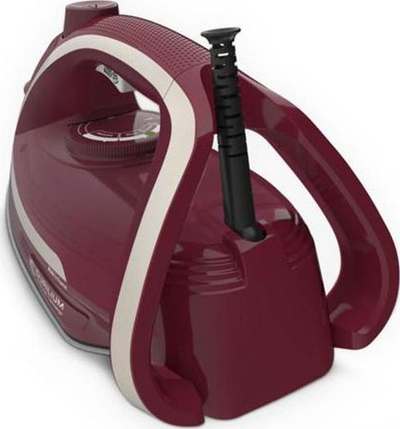 Hekur me avull Tefal FV6820, 2800W, goditje avulli 260 g/min, i kuqe argjend