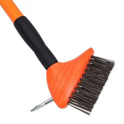 Furçë teli për fuga pllaka me dorezë plastike të rehatshme, me skrap metalik