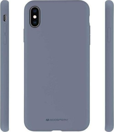 Këllëf silikoni Mercury për iPhone 13 Mini 5.4", lejla, gri e hapur